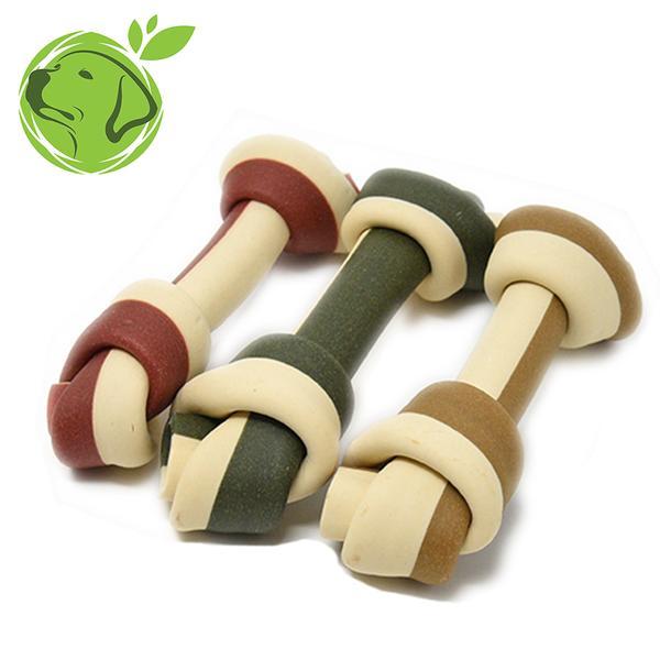 Veggie Knotted Bone Large Dog Treats Miro & Makauri 