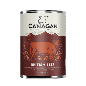 Canagan Dog Can British Beef 400g Wet Dog Food Canagan 
