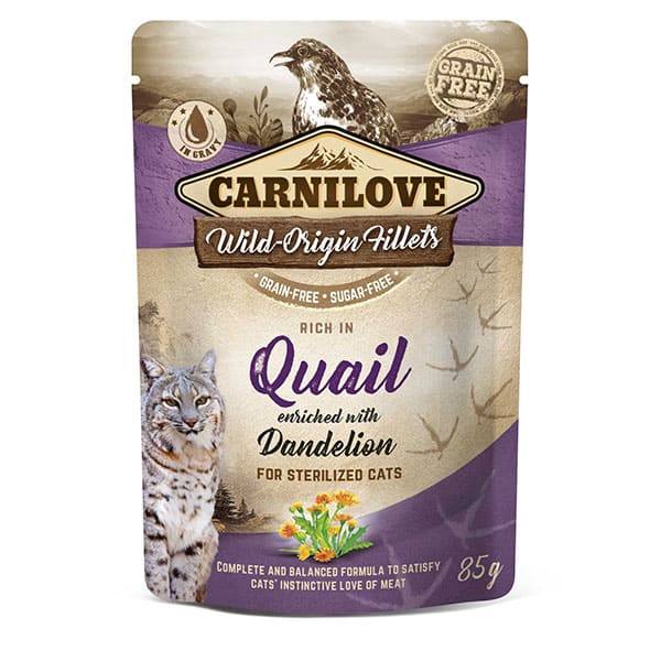 Carnilove Quail Cat Pouch 85g Wet Cat Food Carnilove 