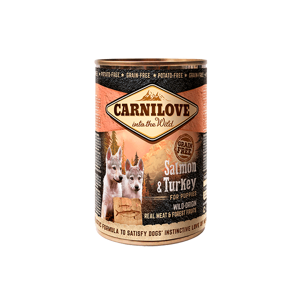 Carnilove Salmon & Turkey Puppy 400g Wet Dog Food Carnilove 