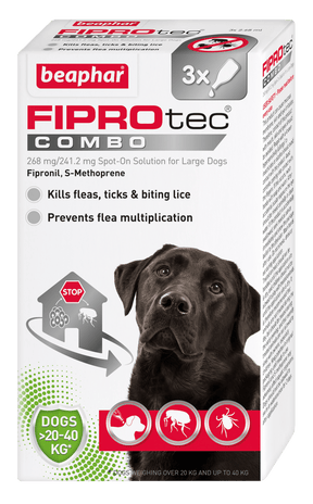 Fiprotec Combo Large Dog x3 Pipette Dog Treatments Beaphar 