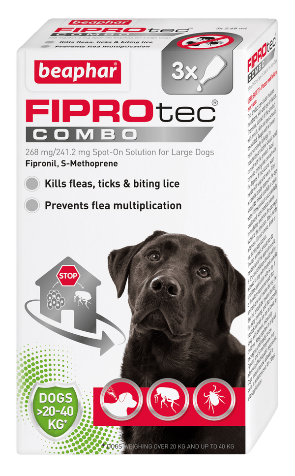 Fiprotec Combo Large Dog x3 Pipette Dog Treatments Beaphar 