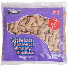 Pointer Chicken Gravy Bones 400g Dog Treats Pointer 