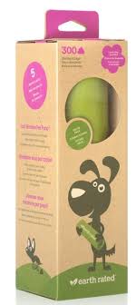 ER Poop Bags 300 Lavender Single Roll Dog Earth Rated 