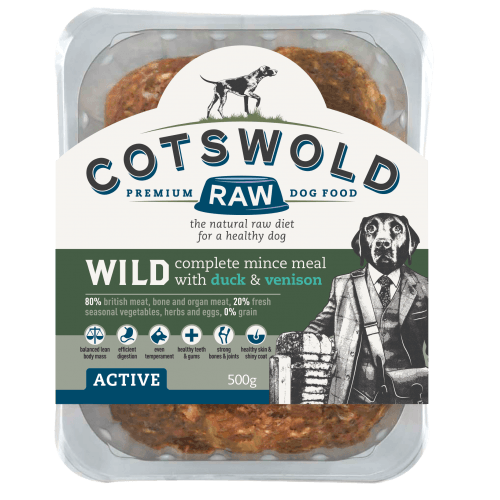 Cotswold Wild Mince Duck/Venison 1kg Raw Dog Food Cotswold Raw 