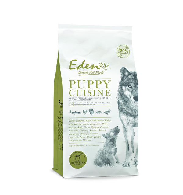 Eden Puppy Cuisine Medium Kibble 2kg Dry Dog Food Eden 