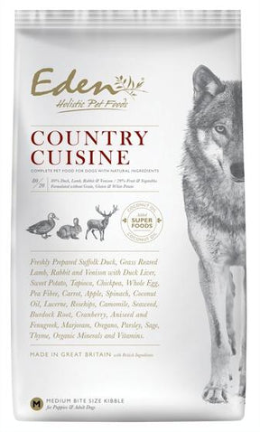 Eden Country Cuisine 2kg Medium Kibble Dog Food Eden 