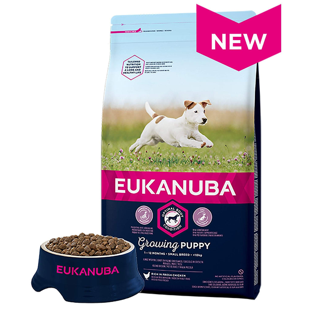 Eukanuba growing puppy 2025 small breed chicken