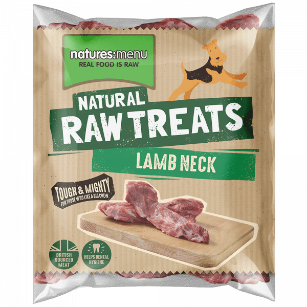 NM Lamb Neck Raw Dog Food Natures Menu 