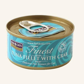 Fish 4 Cats Tuna Fillet / Crab 70g Wet Cat Food Fish 4 Cats 