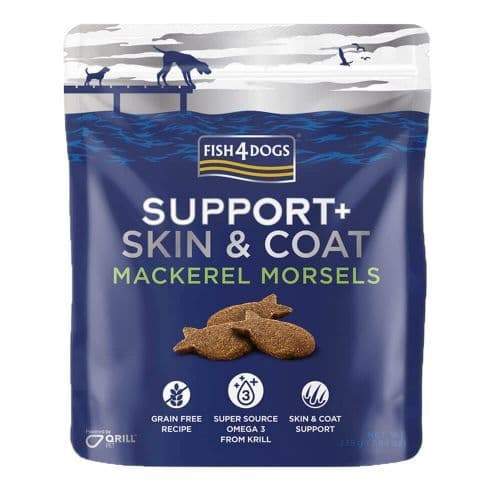 Fish4Dogs Mackerel Morsels Skin 225g Dog Treats Fish 4 Dogs 