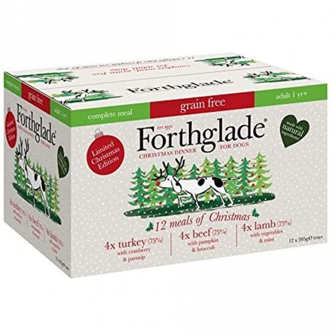 Forthglade Adult Grain Free Xmas Variety Pack 12x395g Forthglade 