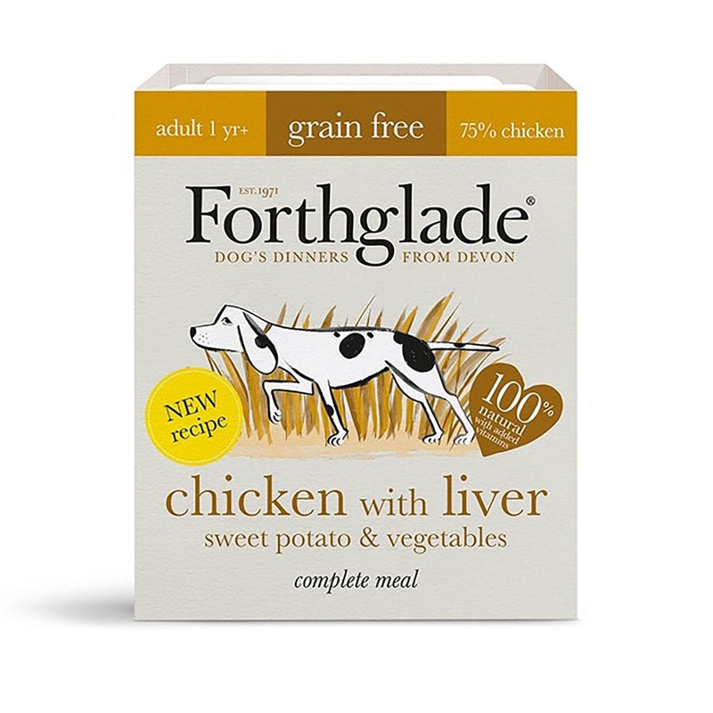 Forthglade Chicken/Liver GF 390G Wet Dog Food Forthglade 