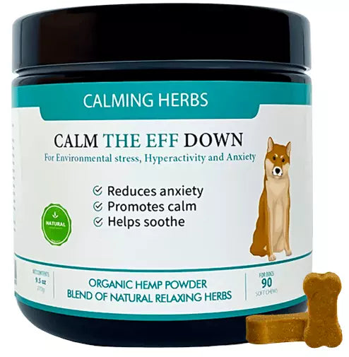 Calm The Eff Down Calming Dog Treat 90pk Pets Calm Down 
