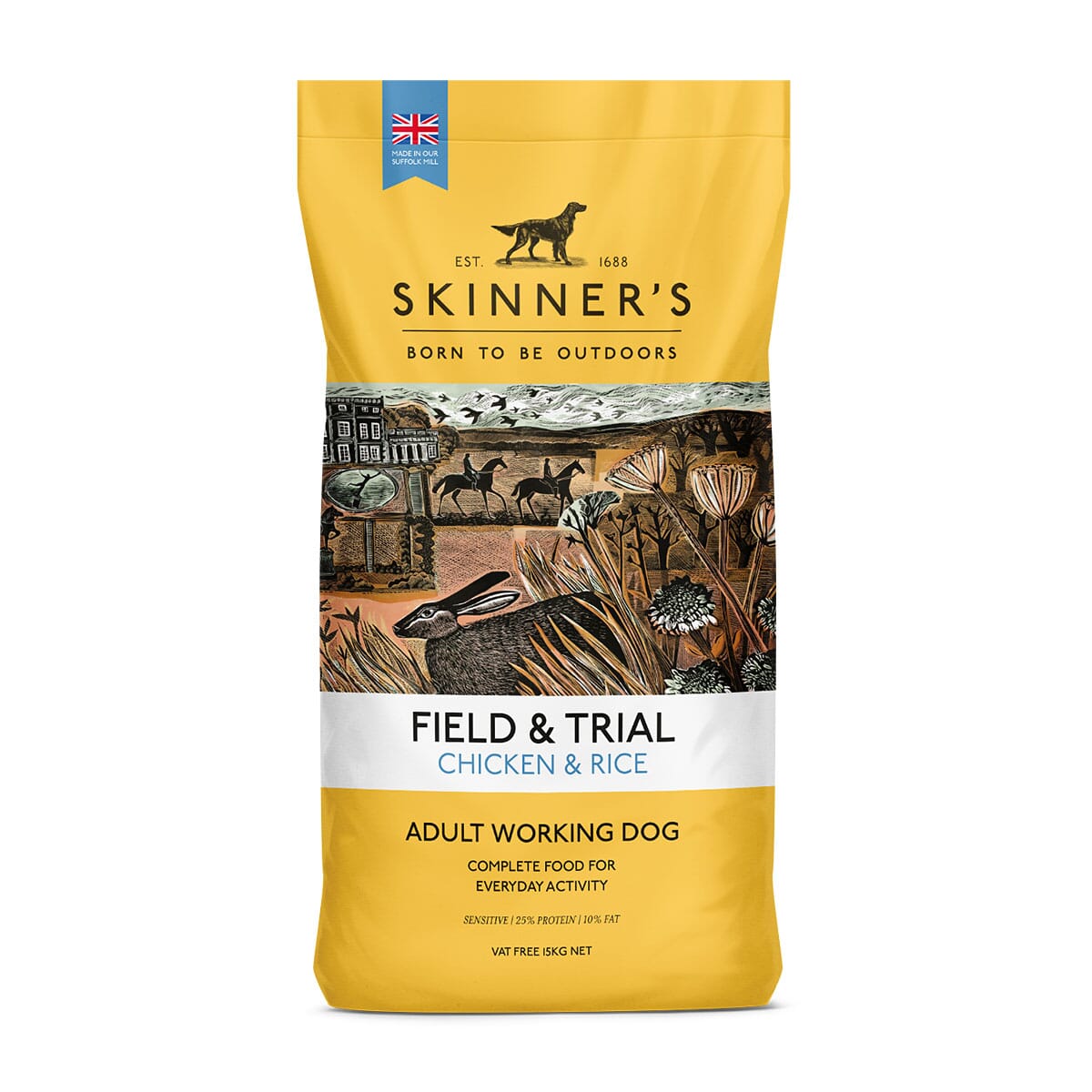 Skinners Field and Trial Hypo Chicken Adult 15kg Skinners 