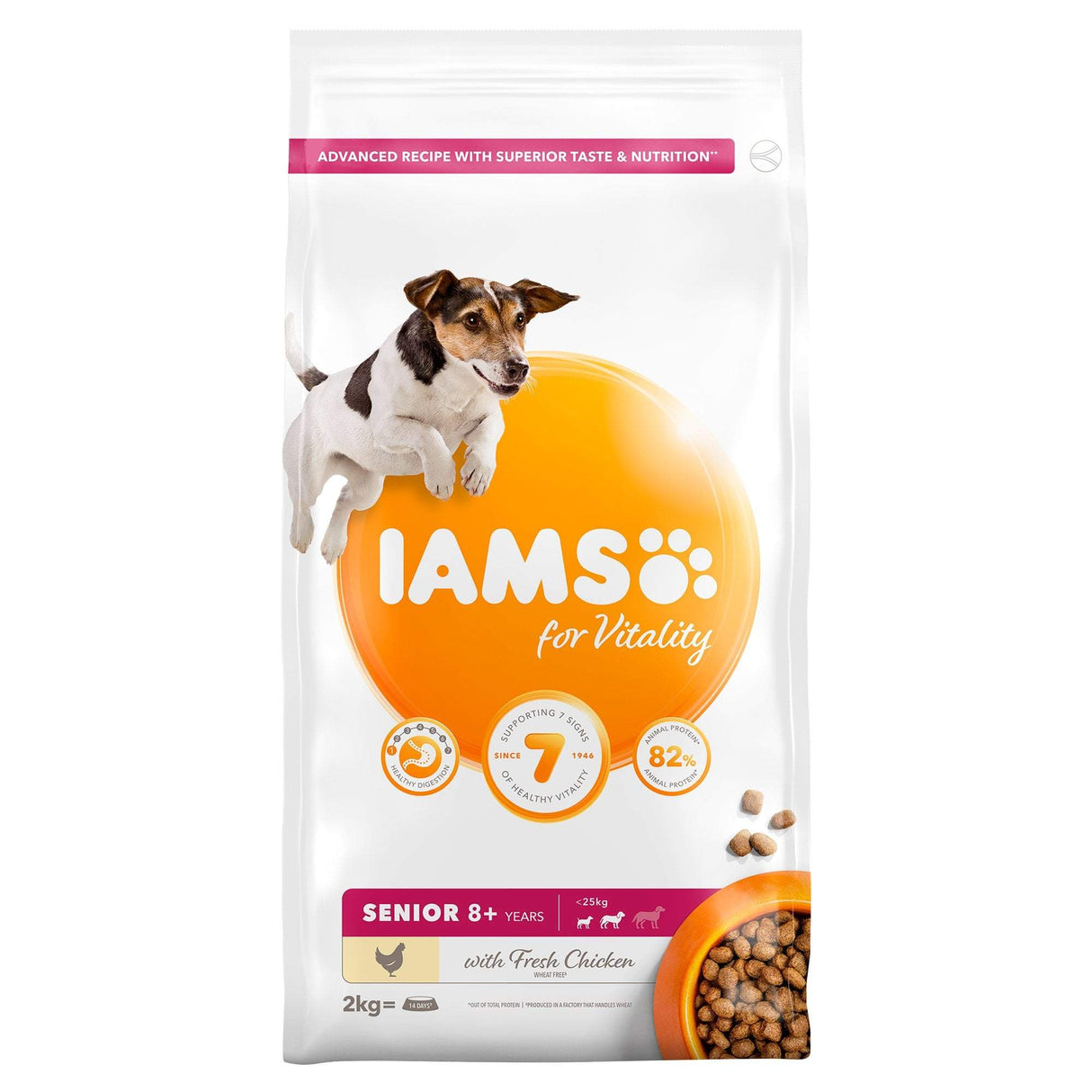 Iams Senior 8+ Sm/Med Dog 2kg Dry Dog Food Iams 