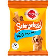 Pedigree Schmackos Fish Mix 20pk Dog Treats Pedigree 