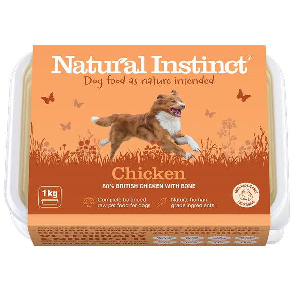 Natural Instinct 1kg Natural Chicken Raw Dog Food Natural Instinct 