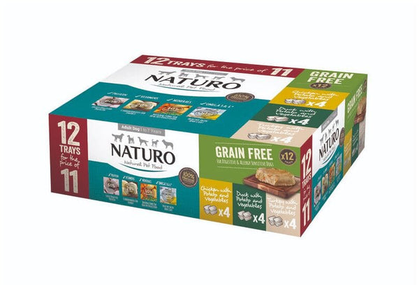 Naturo Grain Free Variety Trays Adult 12x400g Naturo 
