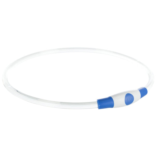 Trixie Flashing Collar S-M Blue Collars & Leads Trixie 