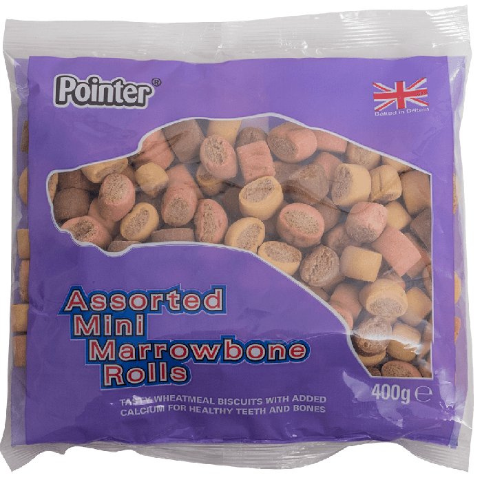 Pointer Mini Marrowbone Rolls 400G Dog Treats Pointer 