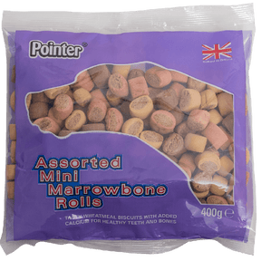 Pointer Mini Marrowbone Rolls 400G Dog Treats Pointer 
