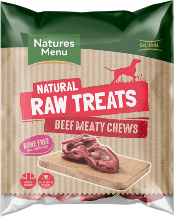 NM Meaty Beef Chew Raw Dog Food Natures Menu 
