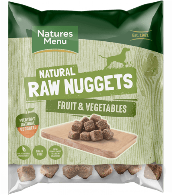 NM Fruit & Vegetable Nuggets Raw Dog Food Natures Menu 