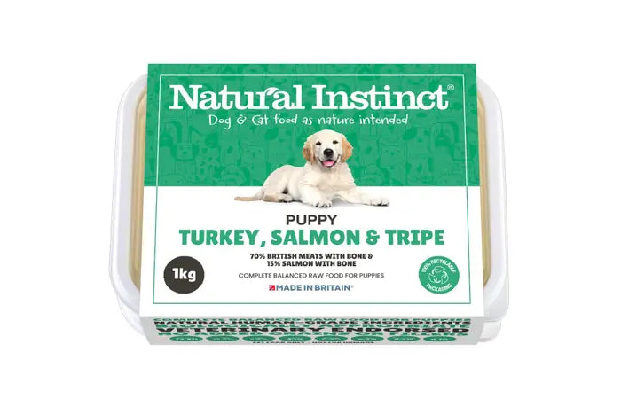 Natural Instinct Puppy Turkey/Salmon/Tripe 1kg Natural Instinct 