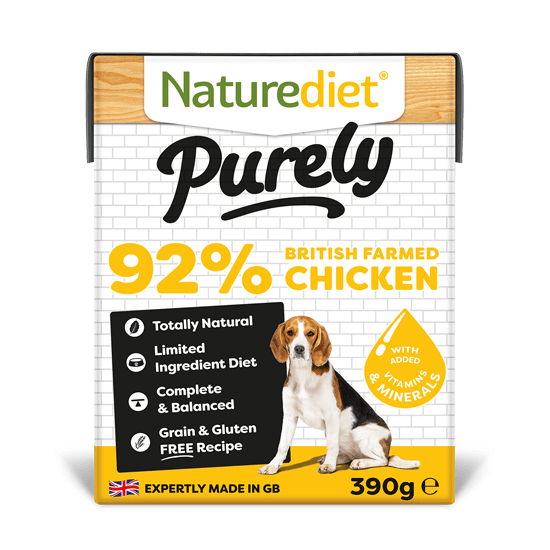 NatureDiet Purely Chicken 390g Wet Dog Food Naturediet 