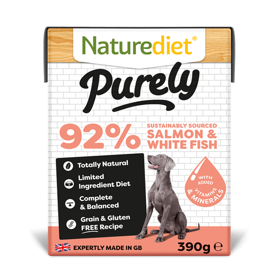 Naturediet Purely Salmon/Fish 390g Wet Dog Food Naturediet 