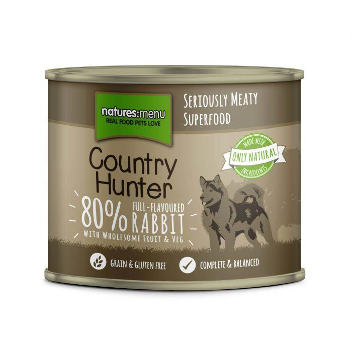 NM Country Hunter Rabbit/Cranberry 600g Wet Dog Food Natures Menu 