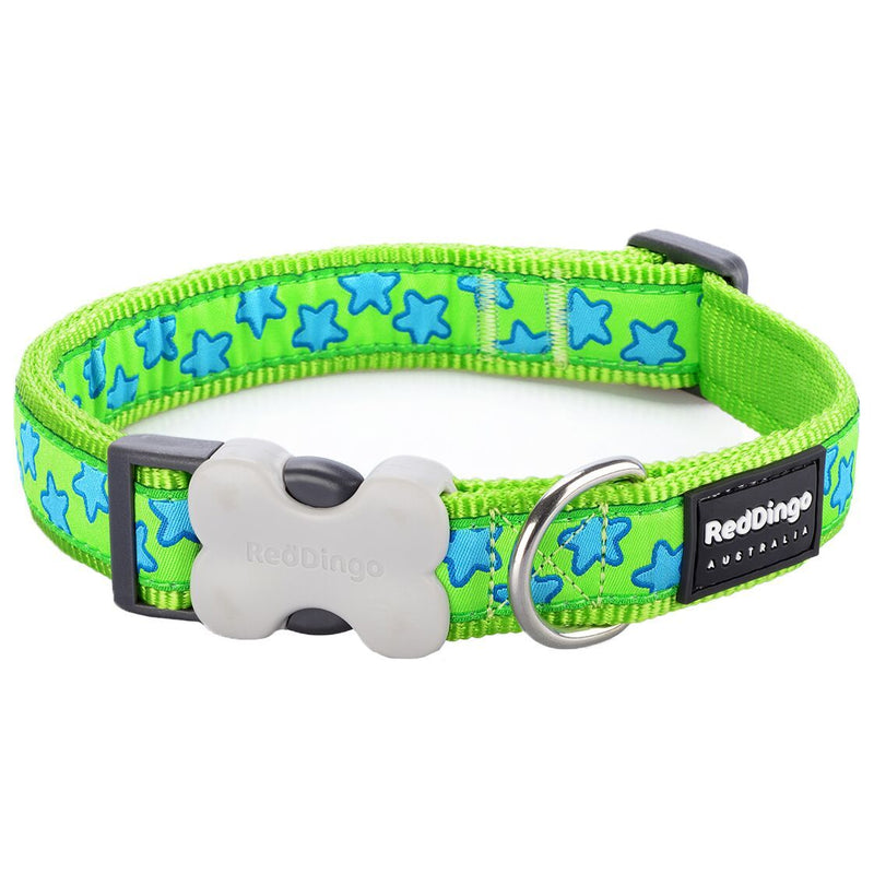 Red Dingo Star Lime Green Small Collar Collars Red Dingo 