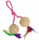 Trixie 2 Balls on a Rope 4.5cm Cat Toys Trixie 