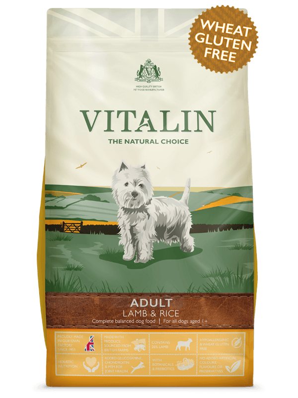 Vitalin Lamb & Rice Sensitive 2kg Dry Dog Food Vitalin 
