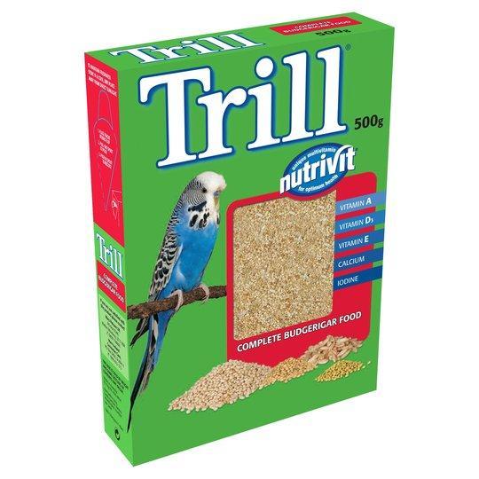 Trill Budgie Seed 500g Indoor Food Trill 